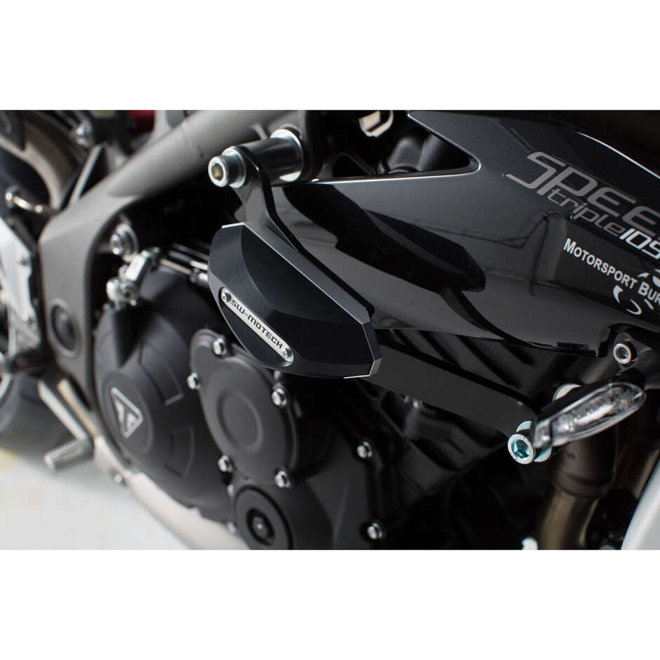 Black Frame Slider Kit STP.11.590.10300/B For Triumph Speed Triple 1050 (10-)