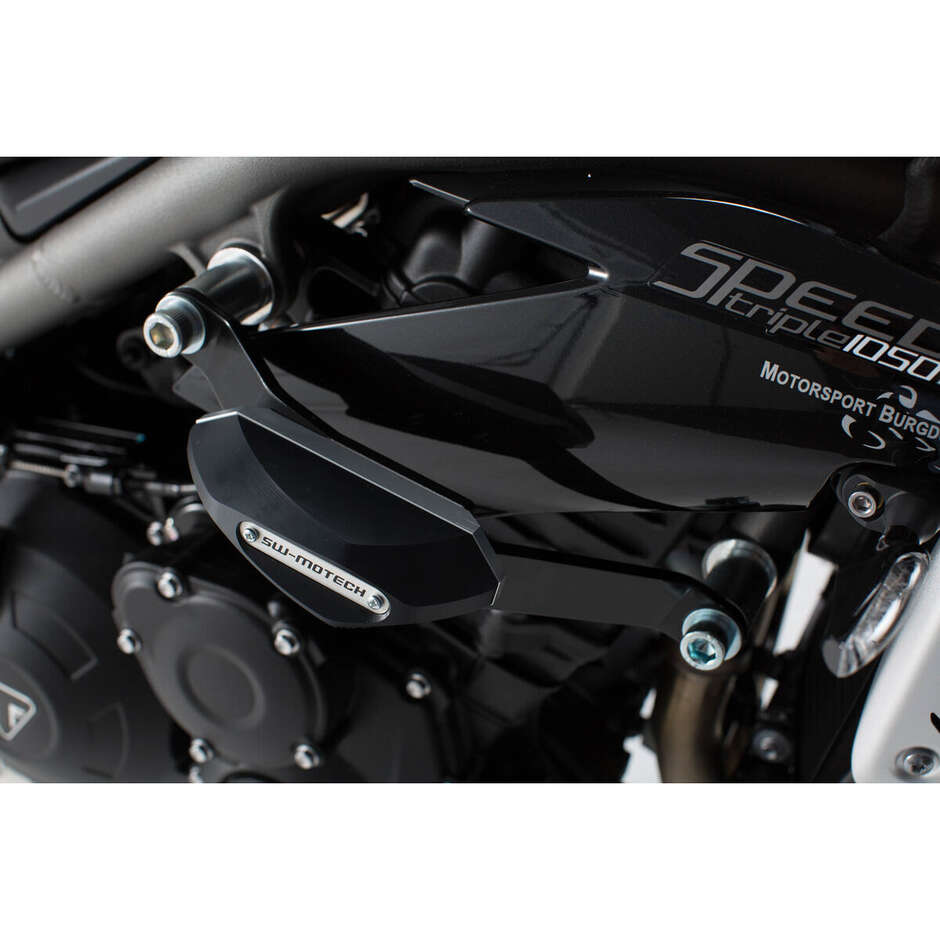 Black Frame Slider Kit STP.11.590.10300/B For Triumph Speed Triple 1050 (10-)