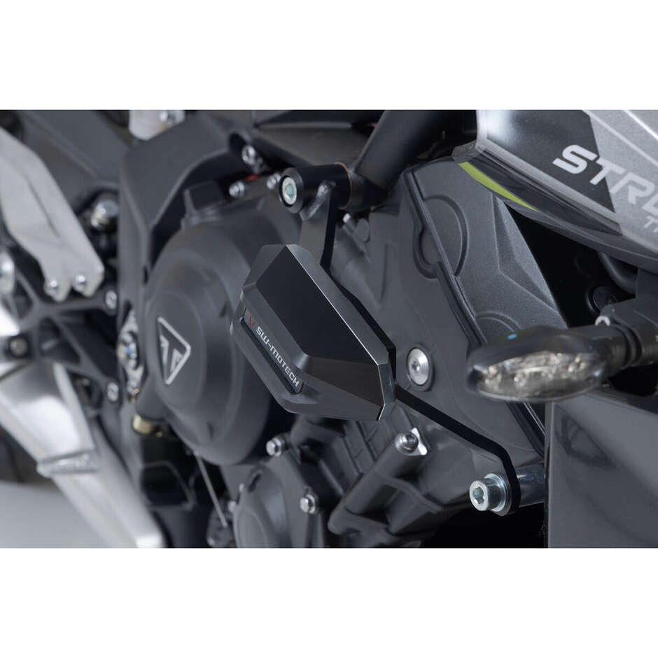 Black Frame Slider Kit STP.11.590.10400/B For Triumph Street Triple (12-)