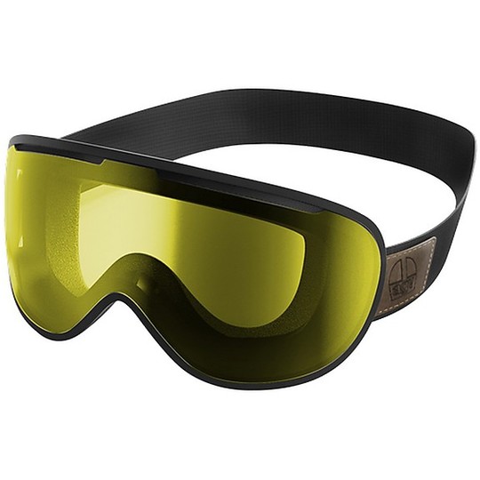 Black Mask Goggles AGV Legends for Helmet X70 Yellow Lens
