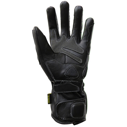 Black Panther Racing Motorcycle Gloves Leather New 878 Super Sport 2014