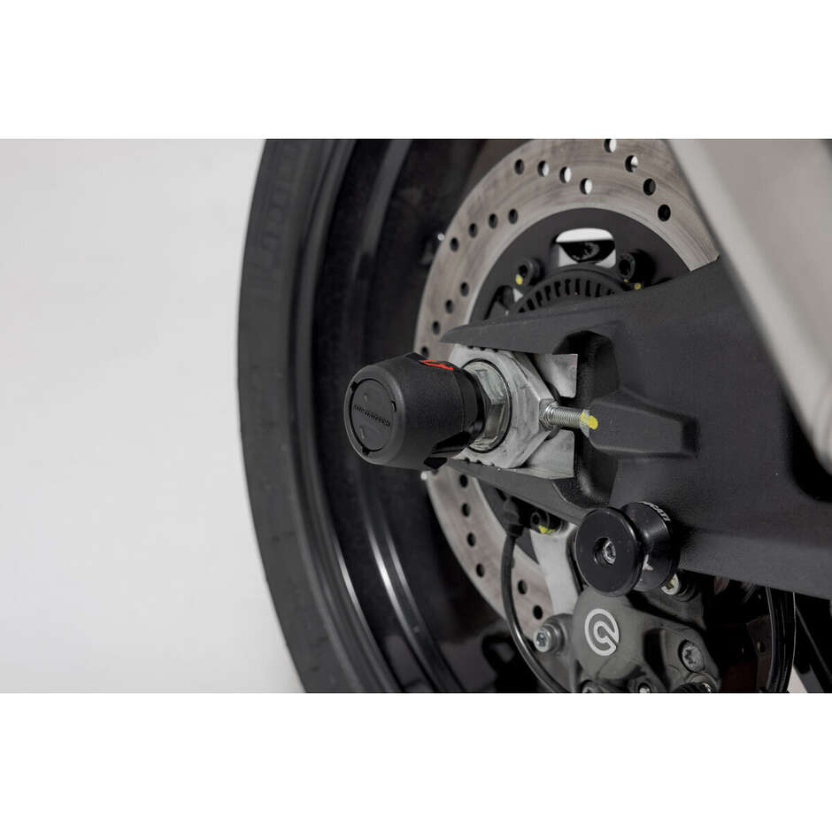 Black Rear Axle Protection Kit STP.04.176.10801/B For Ducati/KTM/Husqvarna, CFMoto 800MT Models