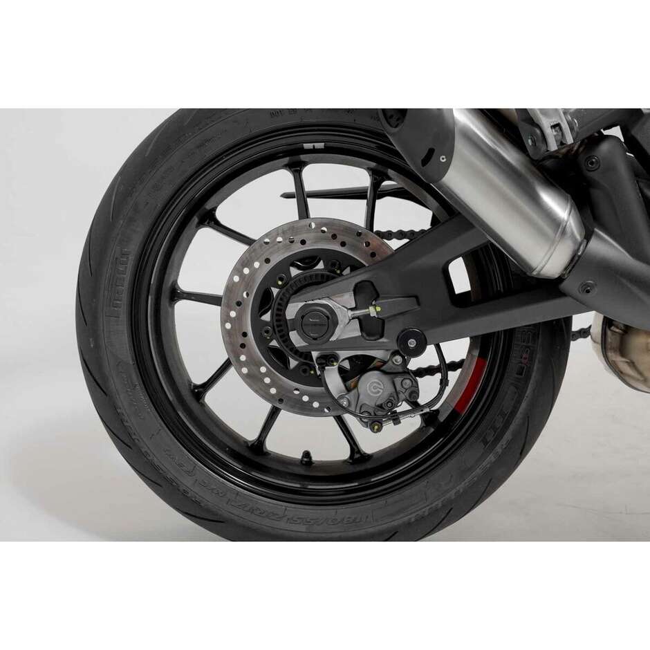 Black Rear Axle Protection Kit STP.04.176.10801/B For Ducati/KTM/Husqvarna, CFMoto 800MT Models