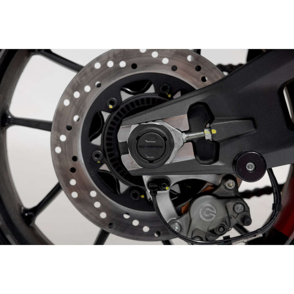 Black Rear Axle Protection Kit STP.04.176.10801/B For Ducati/KTM/Husqvarna, CFMoto 800MT Models