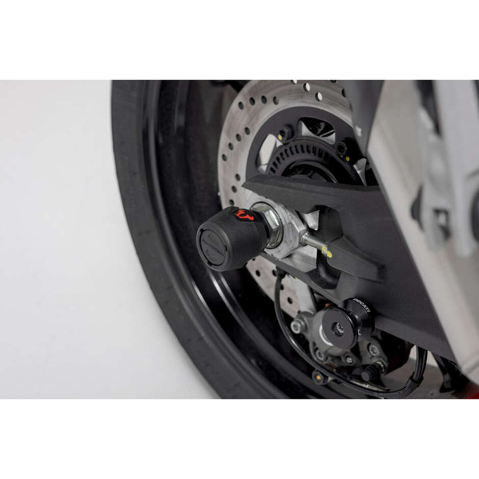 Black Rear Axle Protection Kit STP.04.176.10801/B For Ducati/KTM/Husqvarna, CFMoto 800MT Models