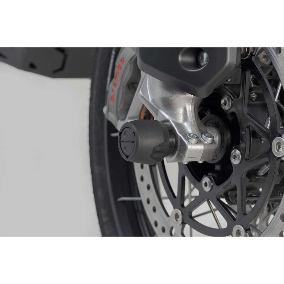 Black Rear Axle Protection Kit STP.05.176.10301/B For Suzuki, Honda, Triumph Models