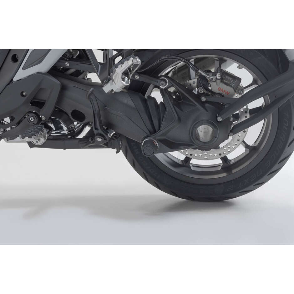 Black Rear Axle Protection Slider Kit Sw-Motech STP.07.176.10002/B For BMW Models with Single-Sided Rear Swingarm