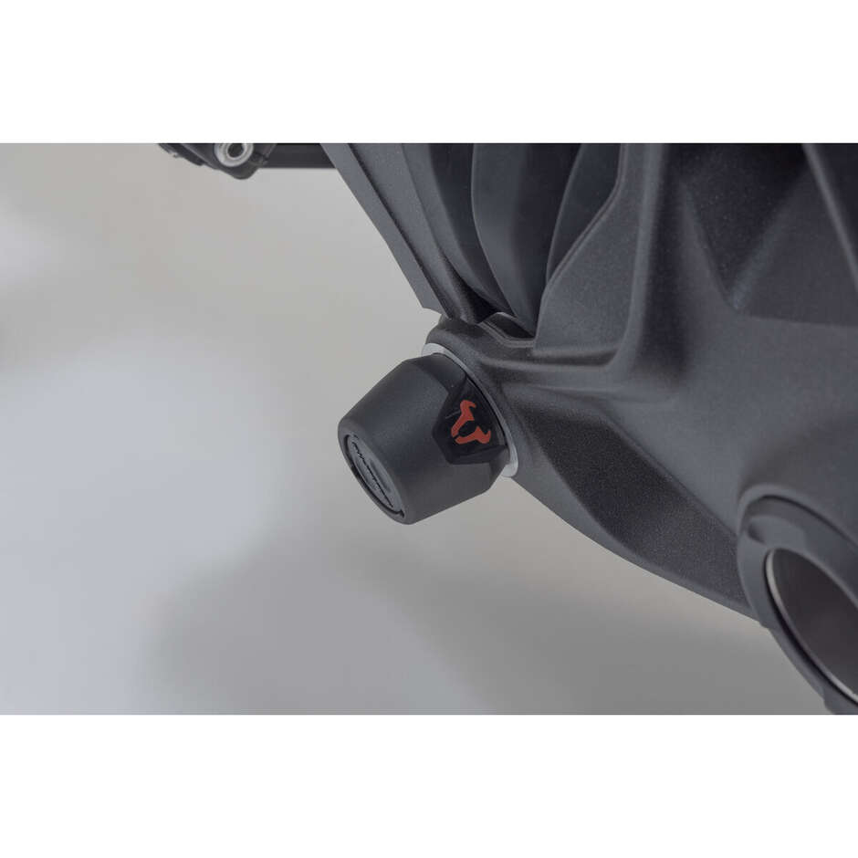 Black Rear Axle Protection Slider Kit Sw-Motech STP.07.176.10002/B For BMW Models with Single-Sided Rear Swingarm