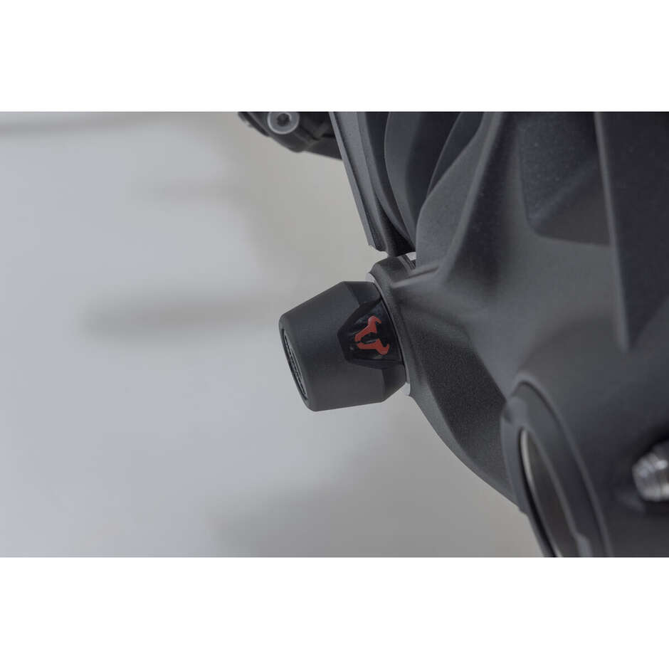 Black Rear Axle Protection Slider Kit Sw-Motech STP.07.176.10002/B For BMW Models with Single-Sided Rear Swingarm