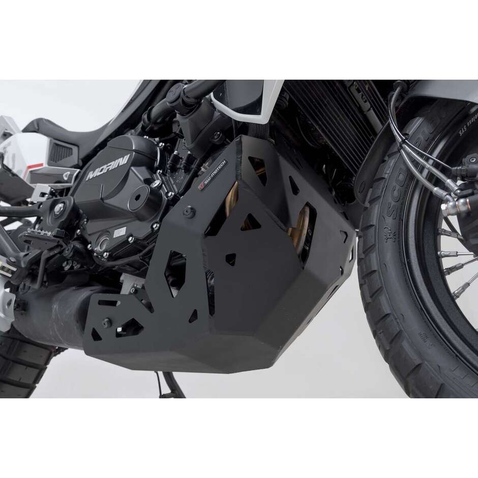 Black Sw-Motech MSS.23.017.10001/B Motorcycle Engine Guard for Moto Morini X-Cape 650 (21-)