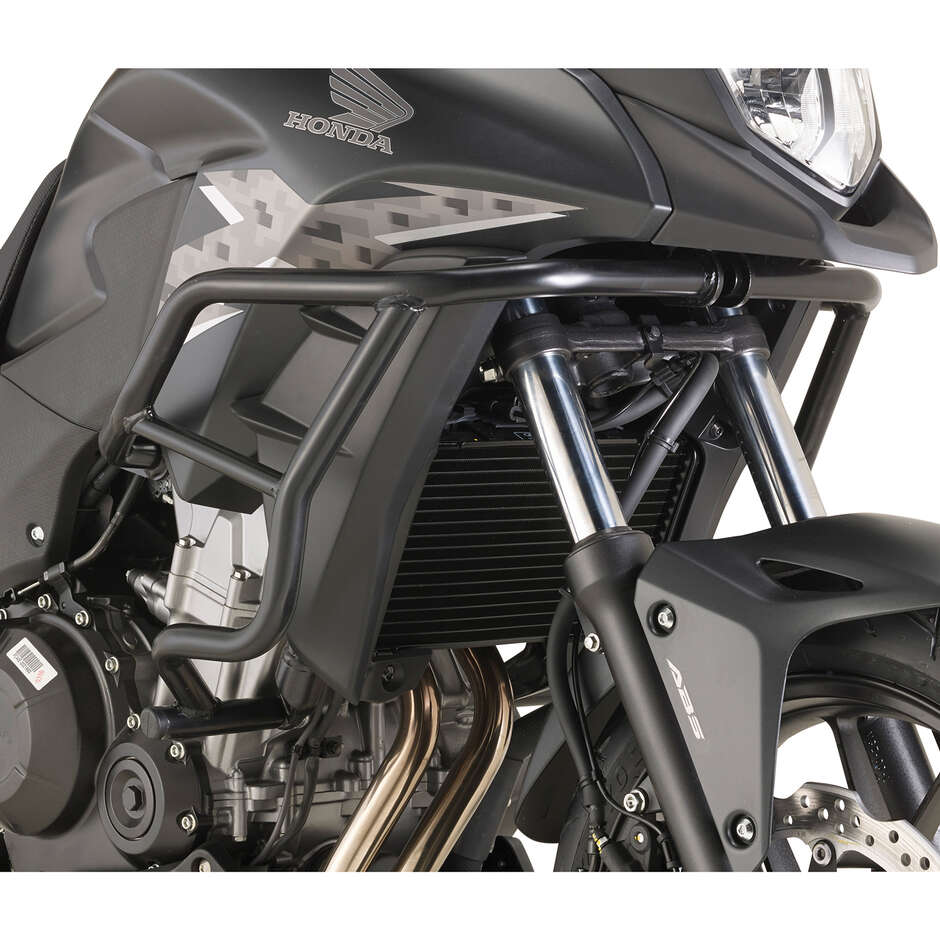 Black tubular engine guard Integrated slider Givi TN1121 For HONDA CB 500 X (13 > 18)