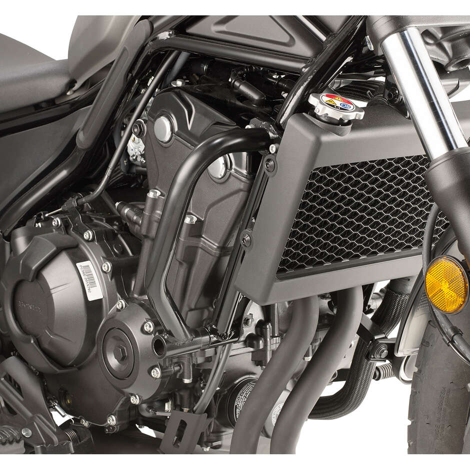 Black tubular engine guard Integrated slider Givi TN1160 For HONDA CMX 500 Rebel (17 > 25)