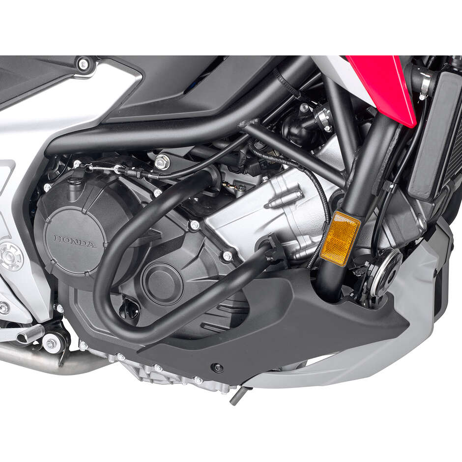 Black tubular engine guard Integrated slider Givi TN1192 For HONDA NC750X (21 > 24)