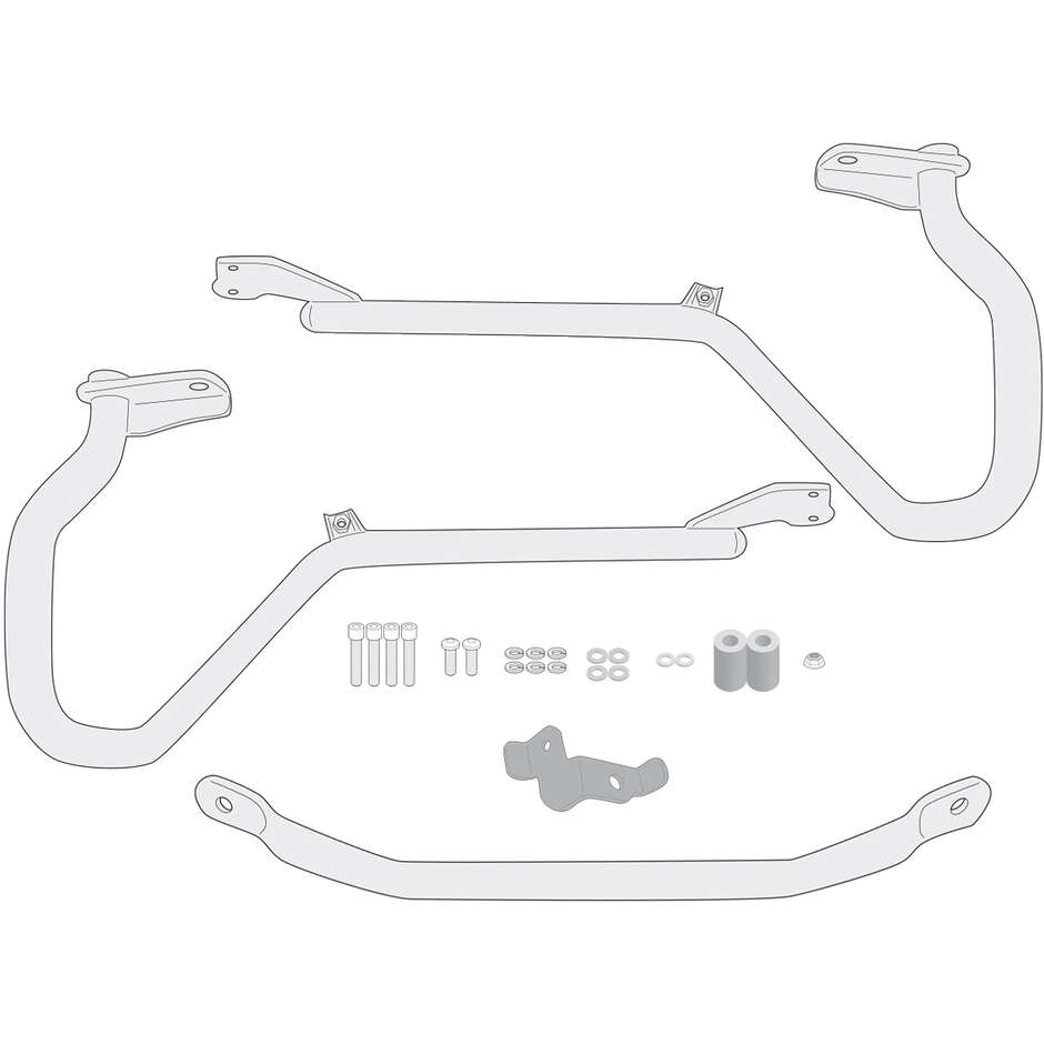 Black tubular engine guard Integrated slider Givi TN1194 For HONDA CMX 1100 Rebel / CMX 1100 T Rebel(21 > 24)