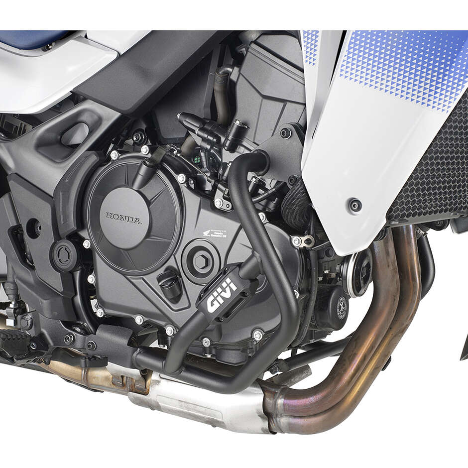 Black tubular engine guard Integrated slider Givi TN1201 For HONDA XL 750 Transalp (23 > 24)