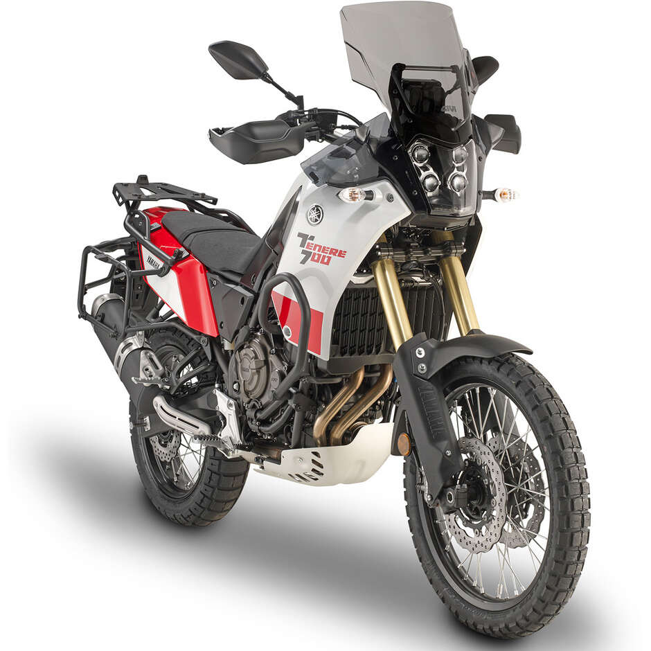 Black tubular engine guard Integrated slider Givi TN2145 For YAMAHA Ténéré 700 (19 > 20)