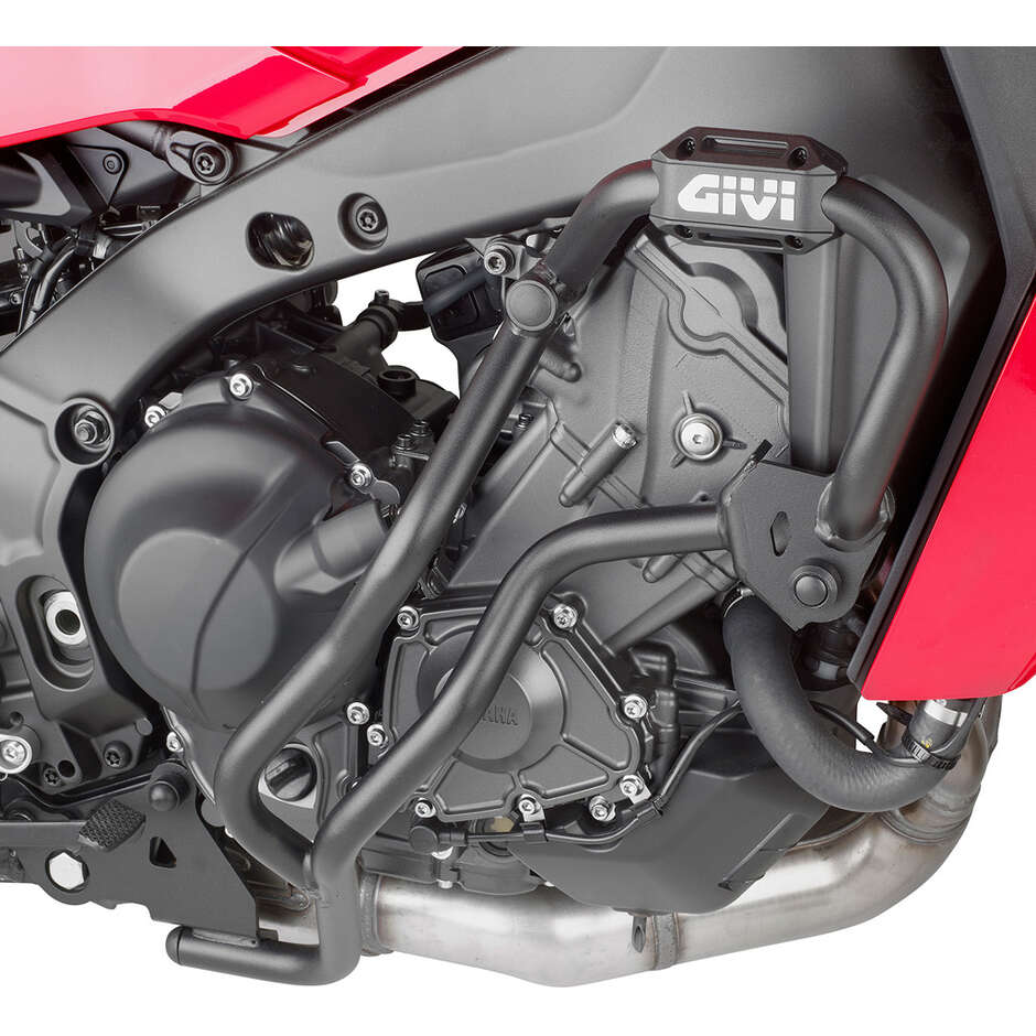 Black tubular engine guard Integrated slider Givi TN2159B For YAMAHA Tracer 9 / Tracer 9 GT / Tracer 9 GT+ (21 > 24)