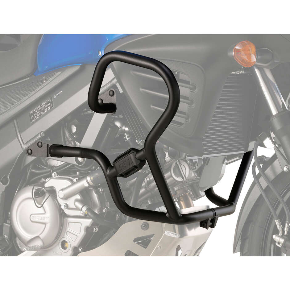 Black tubular engine guard Integrated slider Givi TN3101 For SUZUKI DL 650 V-Strom (11 > 24)