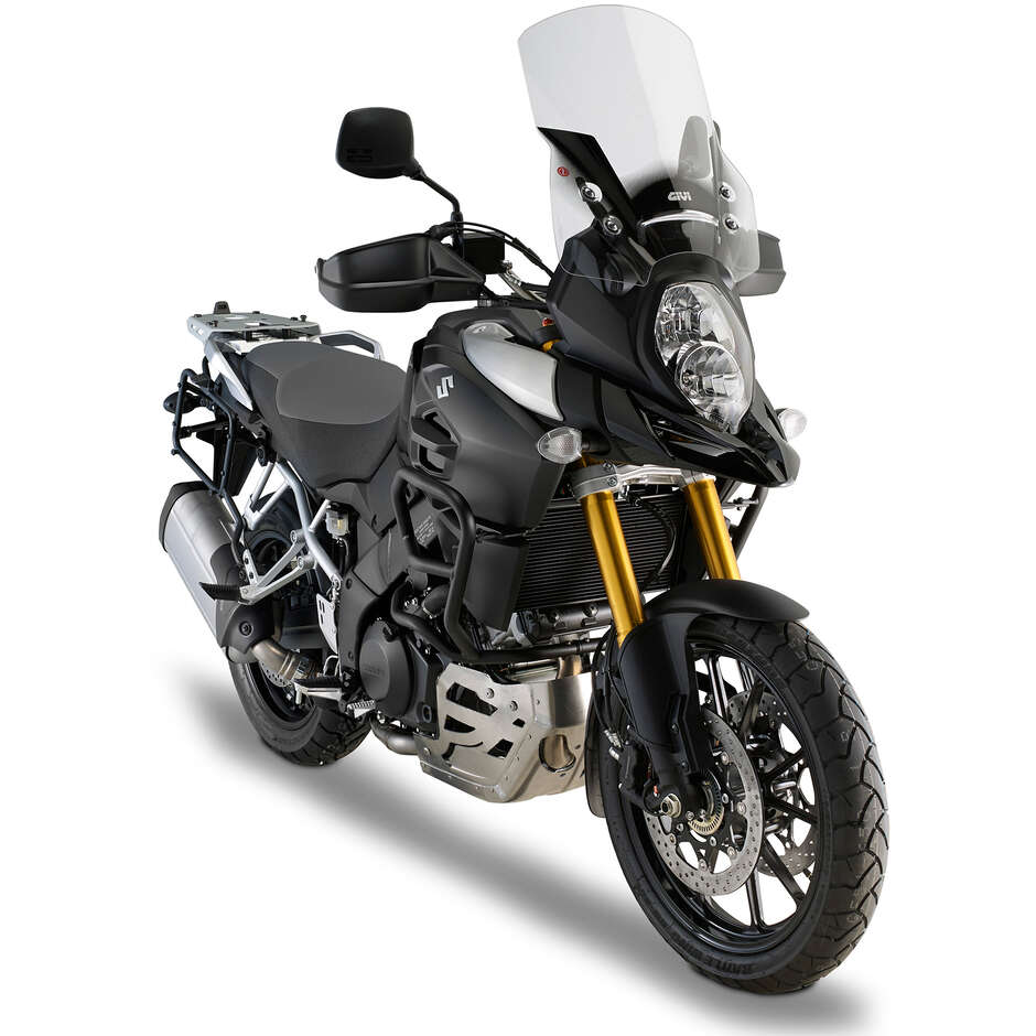 Black tubular engine guard Integrated slider Givi TN3105 For SUZUKI DL 1000 V-Strom (14 > 19)