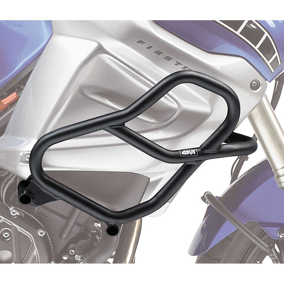 Black tubular engine guard Integrated slider Givi TN355 For YAMAHA XT 1200Z Super Ténéré (10 > 20); XT1200ZE Super Ténéré (14 > 20)