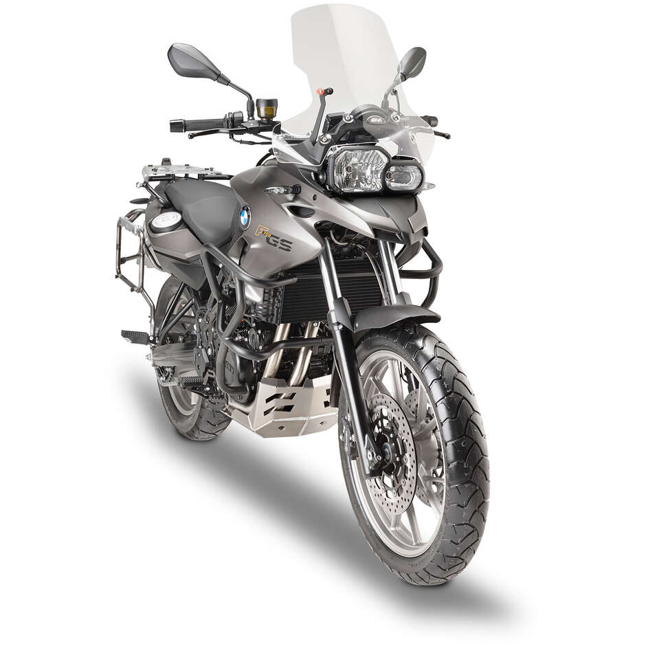 Black tubular engine guard Integrated slider Givi TN5103 For BMW F 650 GS / F 800 GS (08 > 17); F 700 GS (13 > 17)