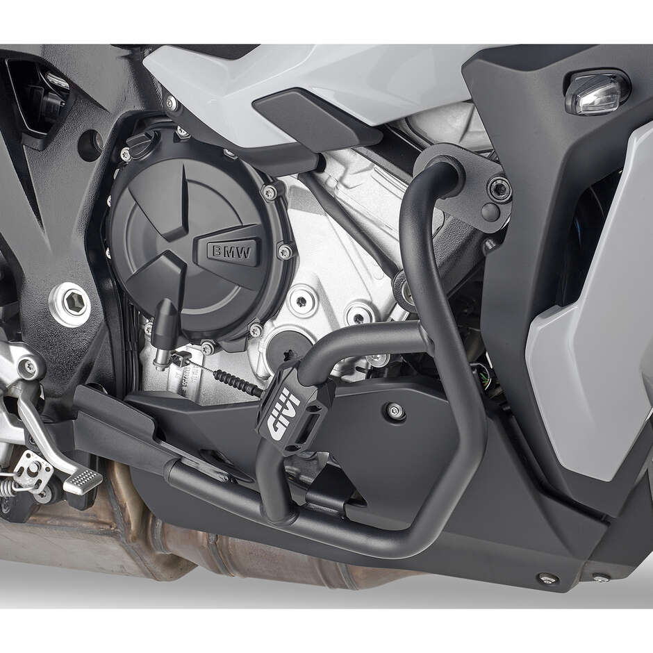Black tubular engine guard Integrated slider Givi TN5138 For BMW S 1000 XR (20 > 24)