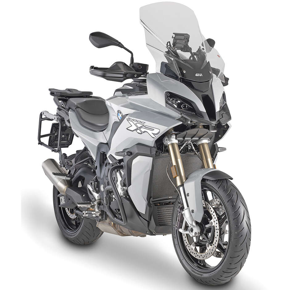 Black tubular engine guard Integrated slider Givi TN5138 For BMW S 1000 XR (20 > 24)