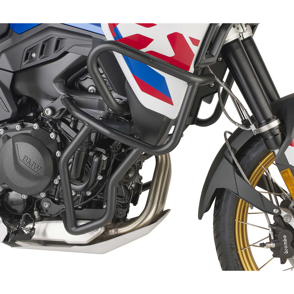 Black tubular engine guard Integrated slider Givi TN5145 For BMW F 900 GS (24)