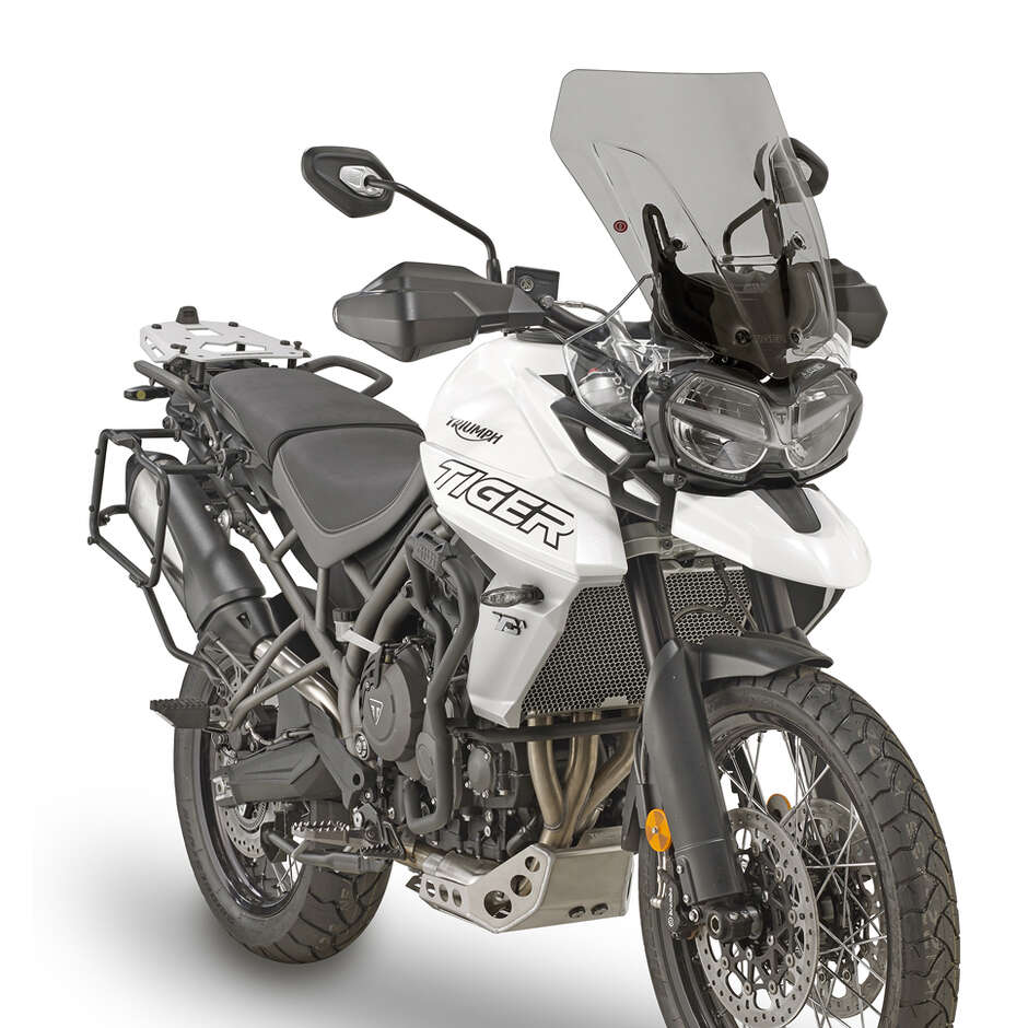 Black tubular engine guard Integrated slider Givi TN6409 For TRIUMPH Tiger 800 (11 > 17); Tiger 800 XC / 800 XR (11 > 19)