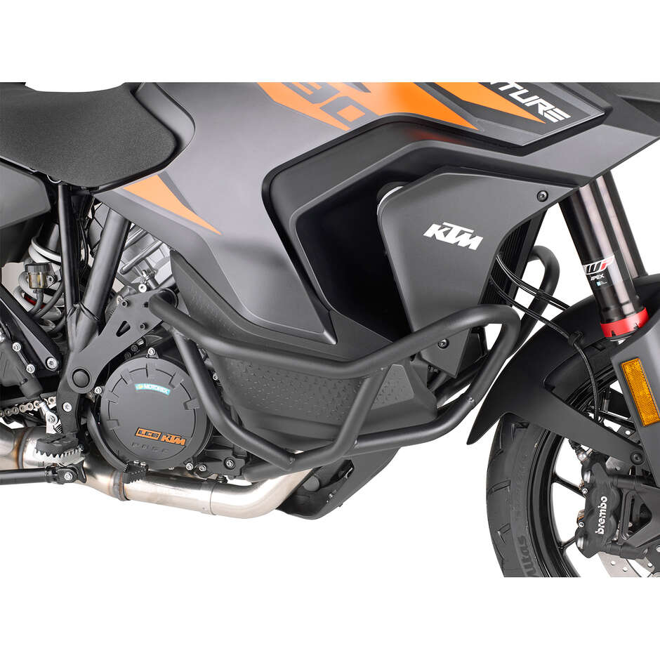 Black tubular engine guard Integrated slider Givi TN7713 For KTM 1290 Super Adventure S (21 > 24)