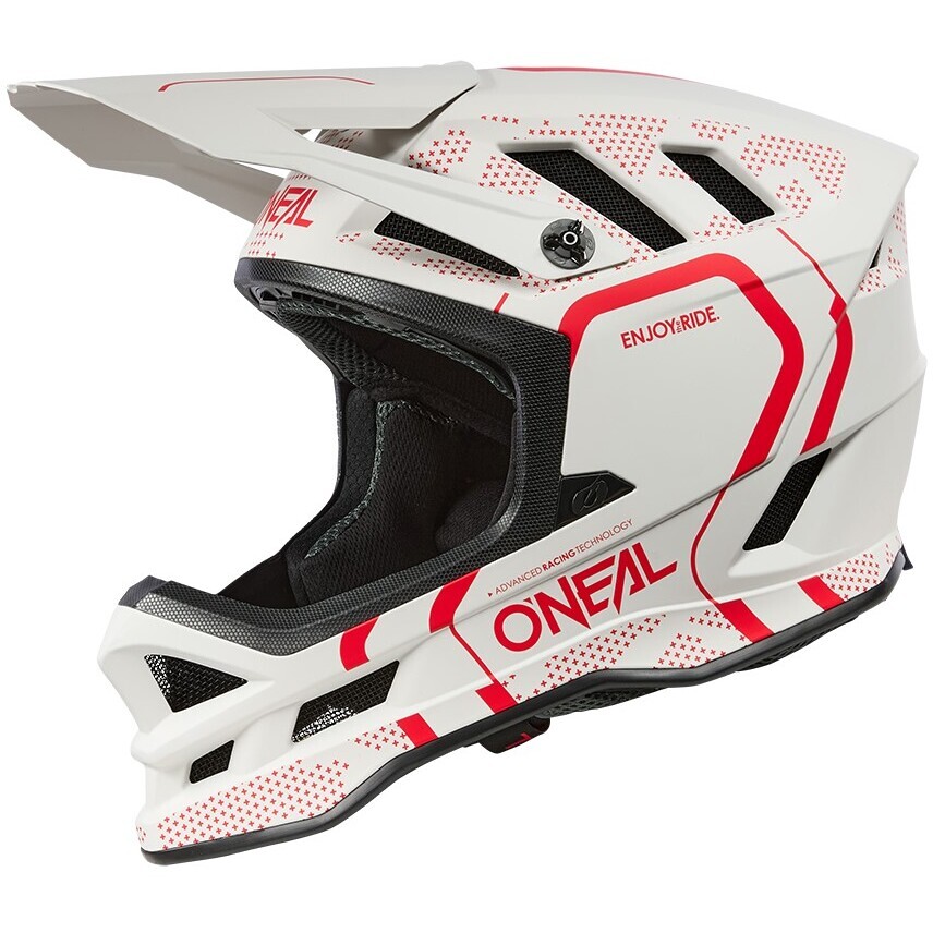 BLADE Casque polyacrylite STRIKE blanc/rouge XS (53/54 cm)