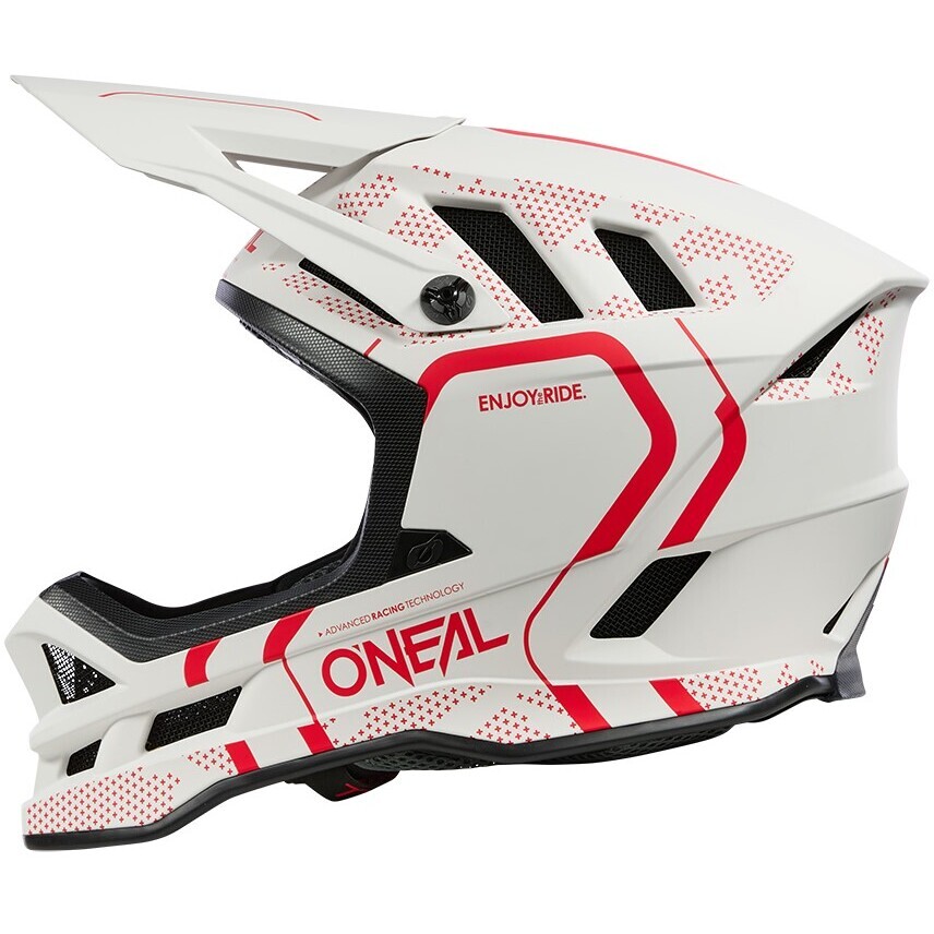 BLADE Casque polyacrylite STRIKE blanc/rouge XS (53/54 cm)