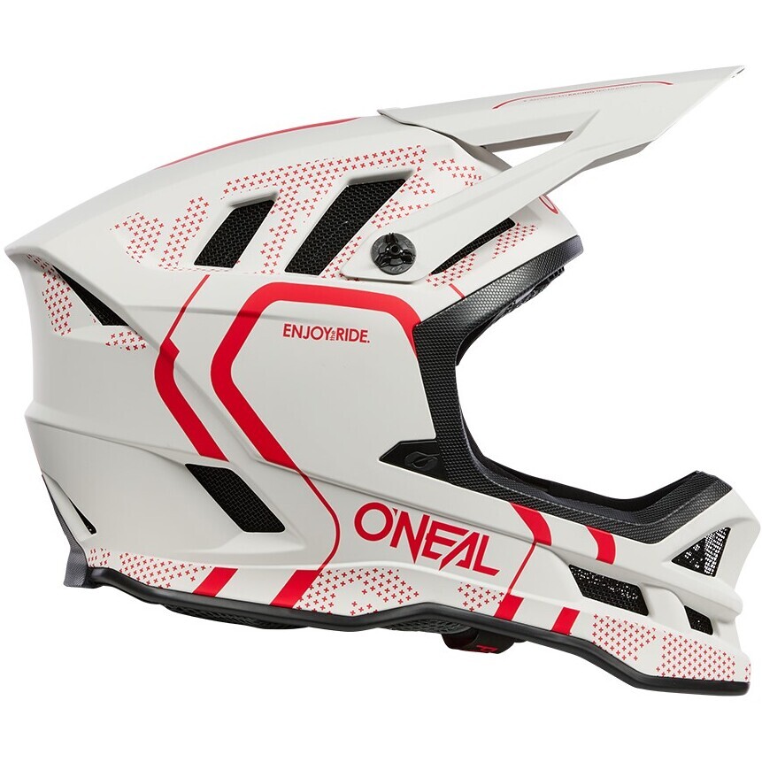 BLADE Casque polyacrylite STRIKE blanc/rouge XS (53/54 cm)