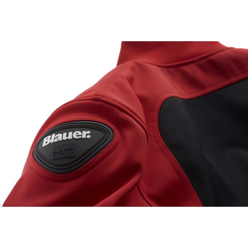 Blauer Easy Air Pro CE Veste de moto d'été rouge noir