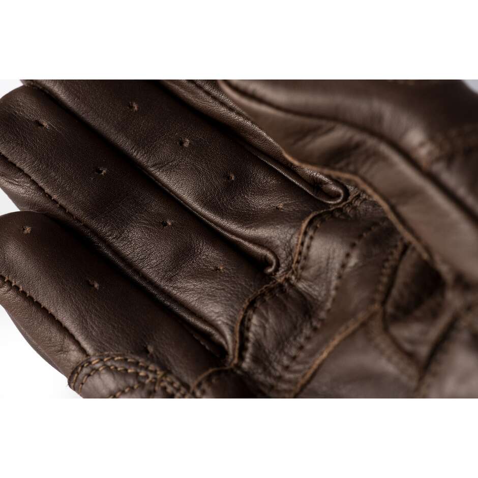 Blauer HT Banner CE Brown Leather Motorcycle Gloves