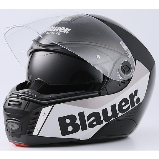 Blauer Loft Modular Motorcycle Helmet Matte Black-Grey Sunroof