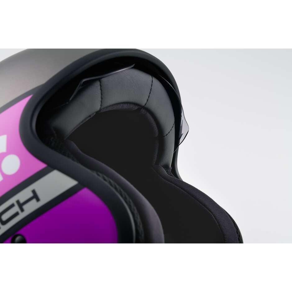 Blauer Pilot 4.0 Jet Motorcycle Helmet, Matt Fuchsia Titanium