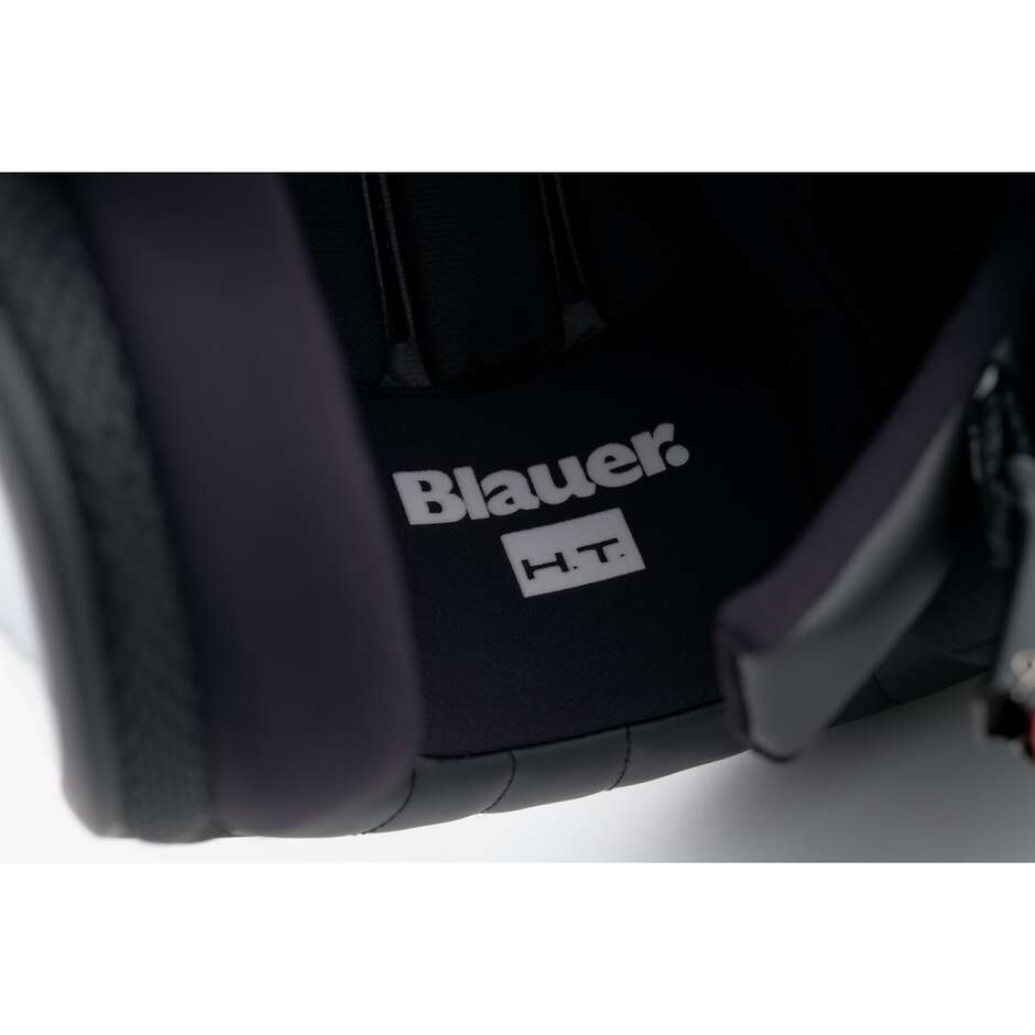 Blauer Pilot 4.0 Jet Motorradhelm Gold Blau Grau