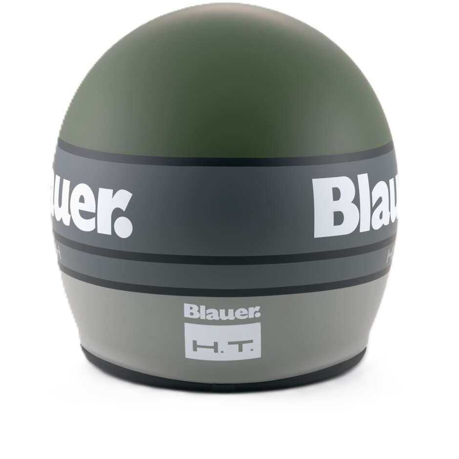 Blauer Pilot 4.0 Jet Motorradhelm Grün Grau Matt