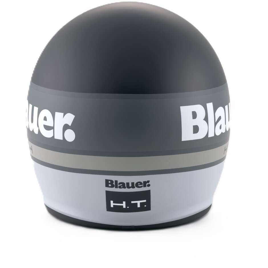 Blauer Pilot 4.0 Jet Motorradhelm Schwarz Weiß Matt