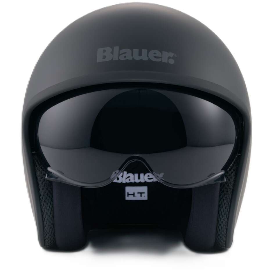 Blauer Pilot 4.0 Mono Jet Motorcycle Helmet, Matte Black