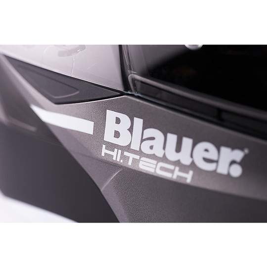 Blauer Sky 2 Modular Motorcycle Helmet Black Titanium Matt White