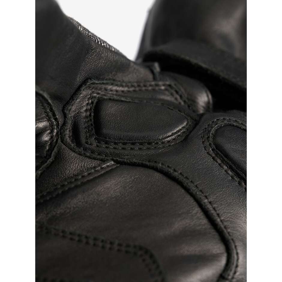 Blauer Summer Motorcycle Gloves In Black Union Leather and Fabric