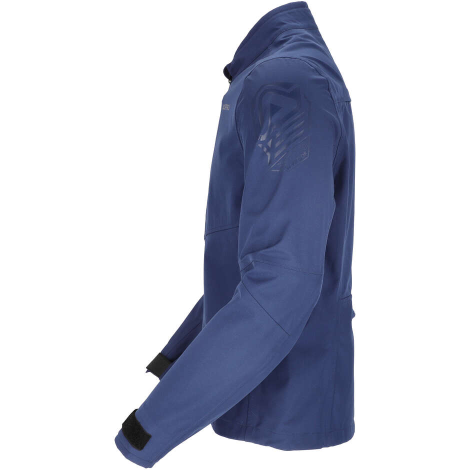 Blouson de moto ACERBIS X-DURO WATERPROOF 2.0 bleu foncé
