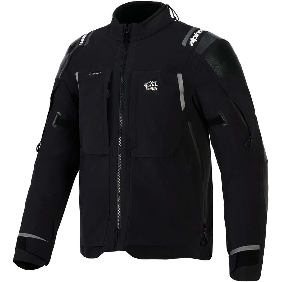 Blouson de moto Alpinestars ANDES PRO DRYSTA XF Noir Gris foncé