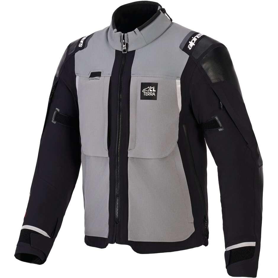 Blouson de moto Alpinestars ANDES PRO DRYSTAR XF Gris foncé Noir