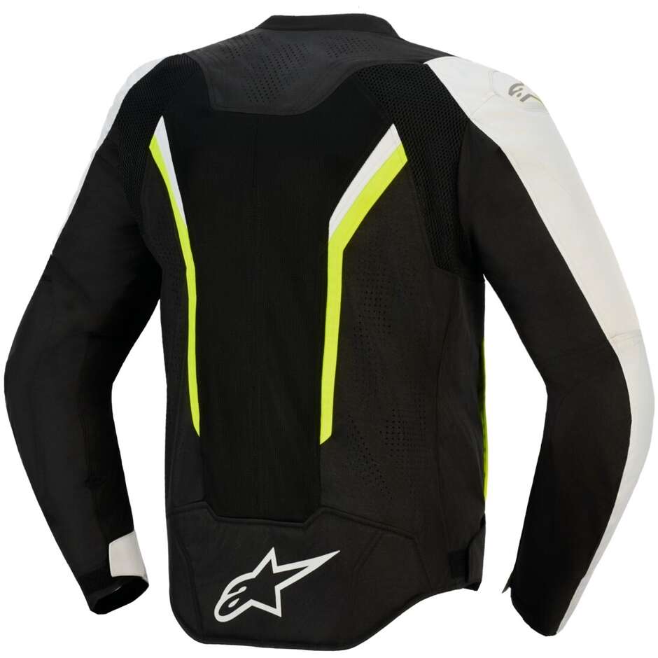Blouson de moto Alpinestars AST V3 AIR Noir Argent Jaune fluo