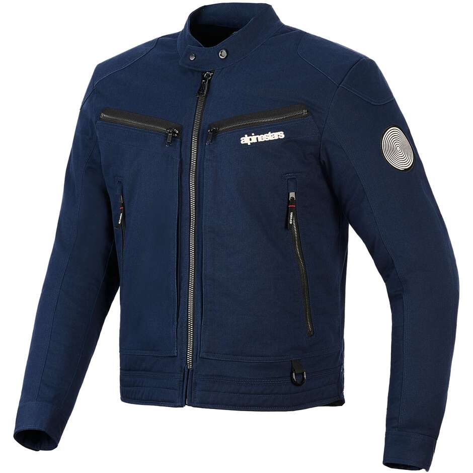 Blouson de moto Alpinestars BRUISER bleu foncé