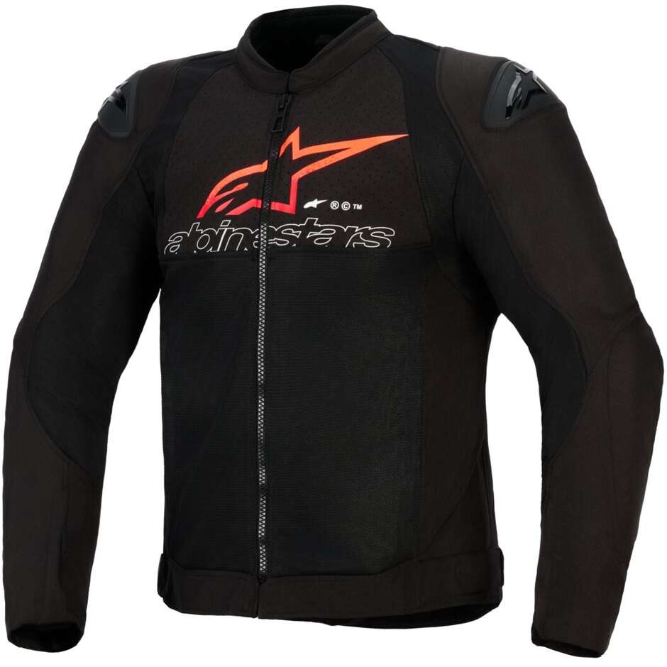 Blouson de moto Alpinestars SMX AIR Noir Rouge vif Blanc