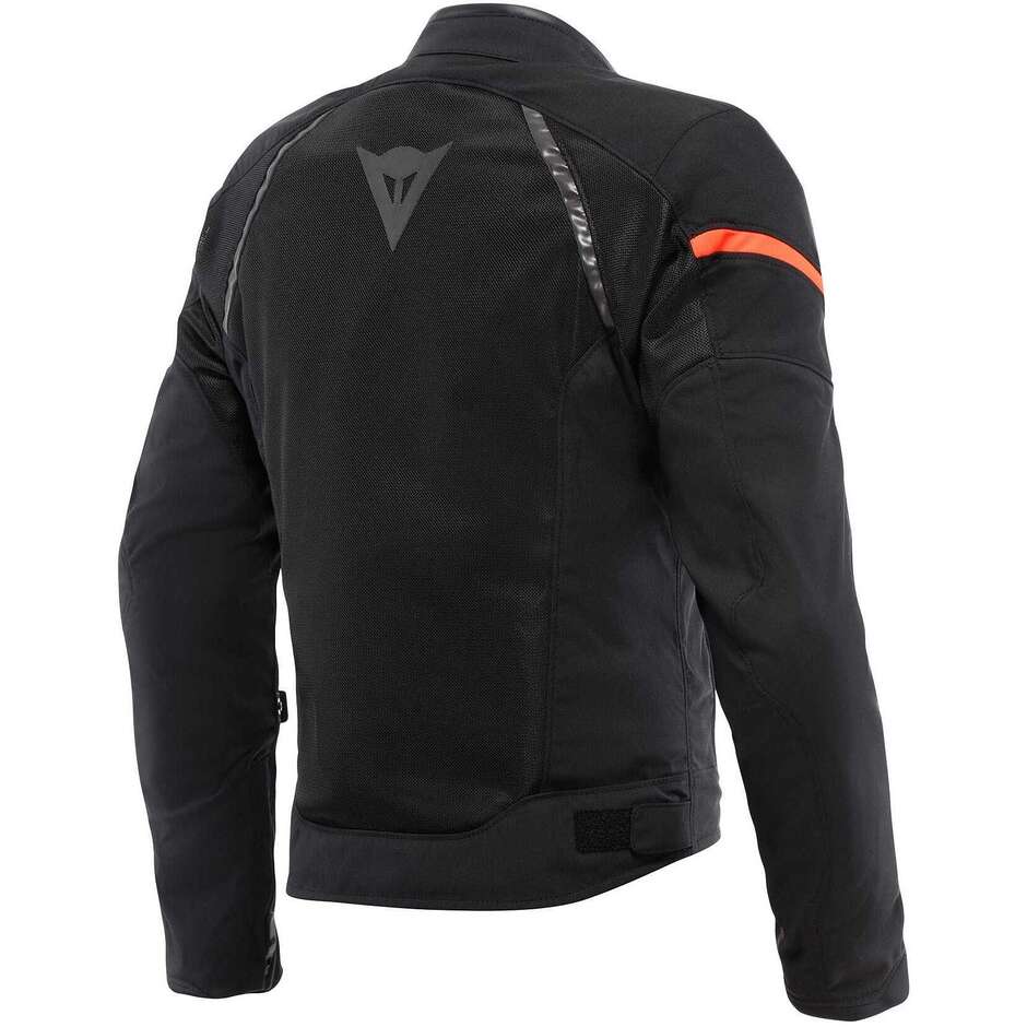 Blouson de moto Dainese AIR FRAME 3 # Noir Noir Rouge fluo